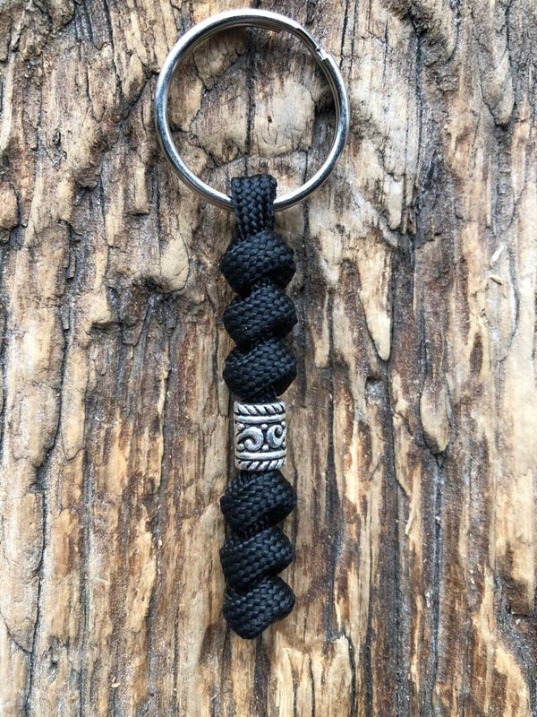 Paracord Sleutelhanger Zwart