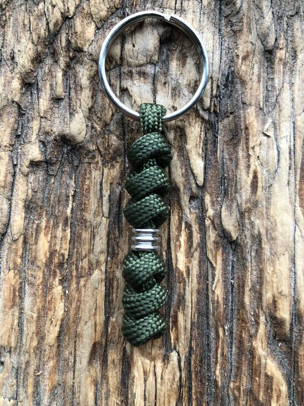 Paracord Sleutelhanger Army Green