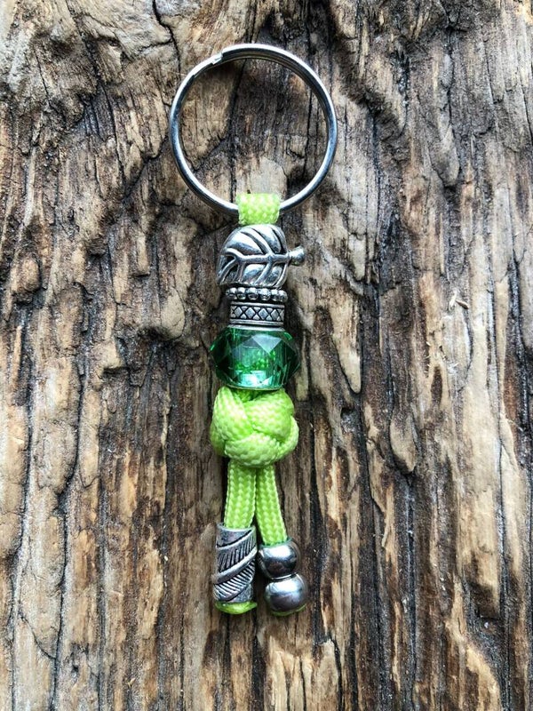 Paracord Sleutelhanger Blaadje Groen