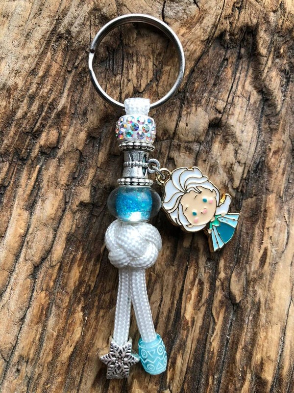 Paracord Sleutelhanger Disney Prinses Elsa Frozen Wit