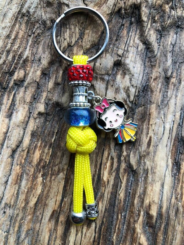 Paracord Sleutelhanger Disney Prinses Sneeuwwitje Geel