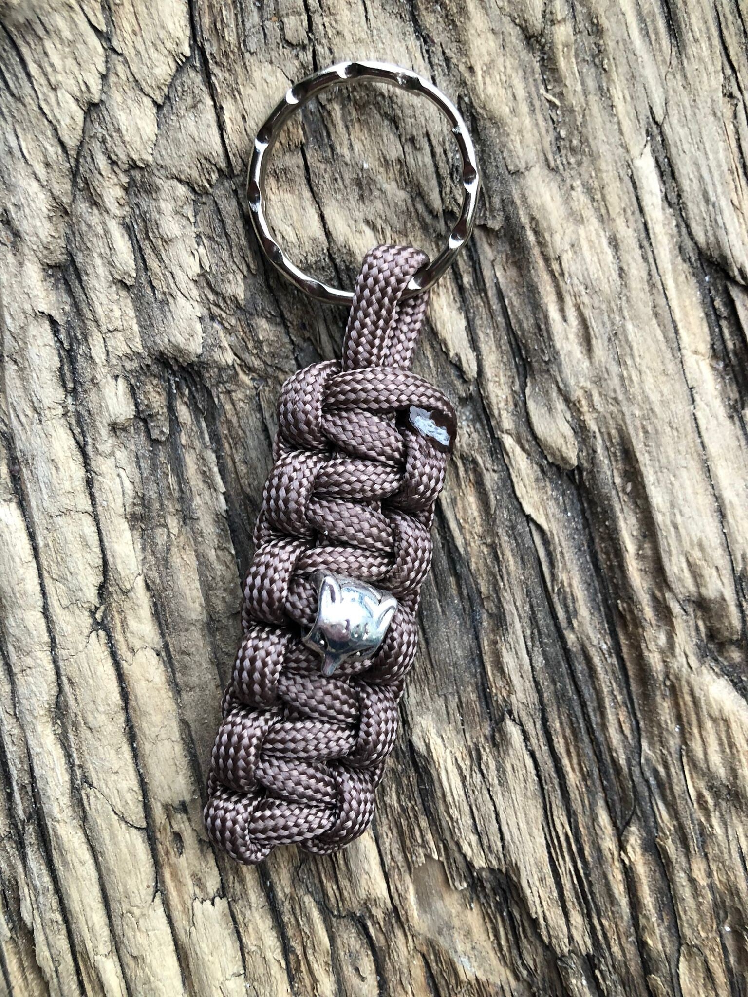 Paracord Sleutelhanger Cobra Vos Khaki