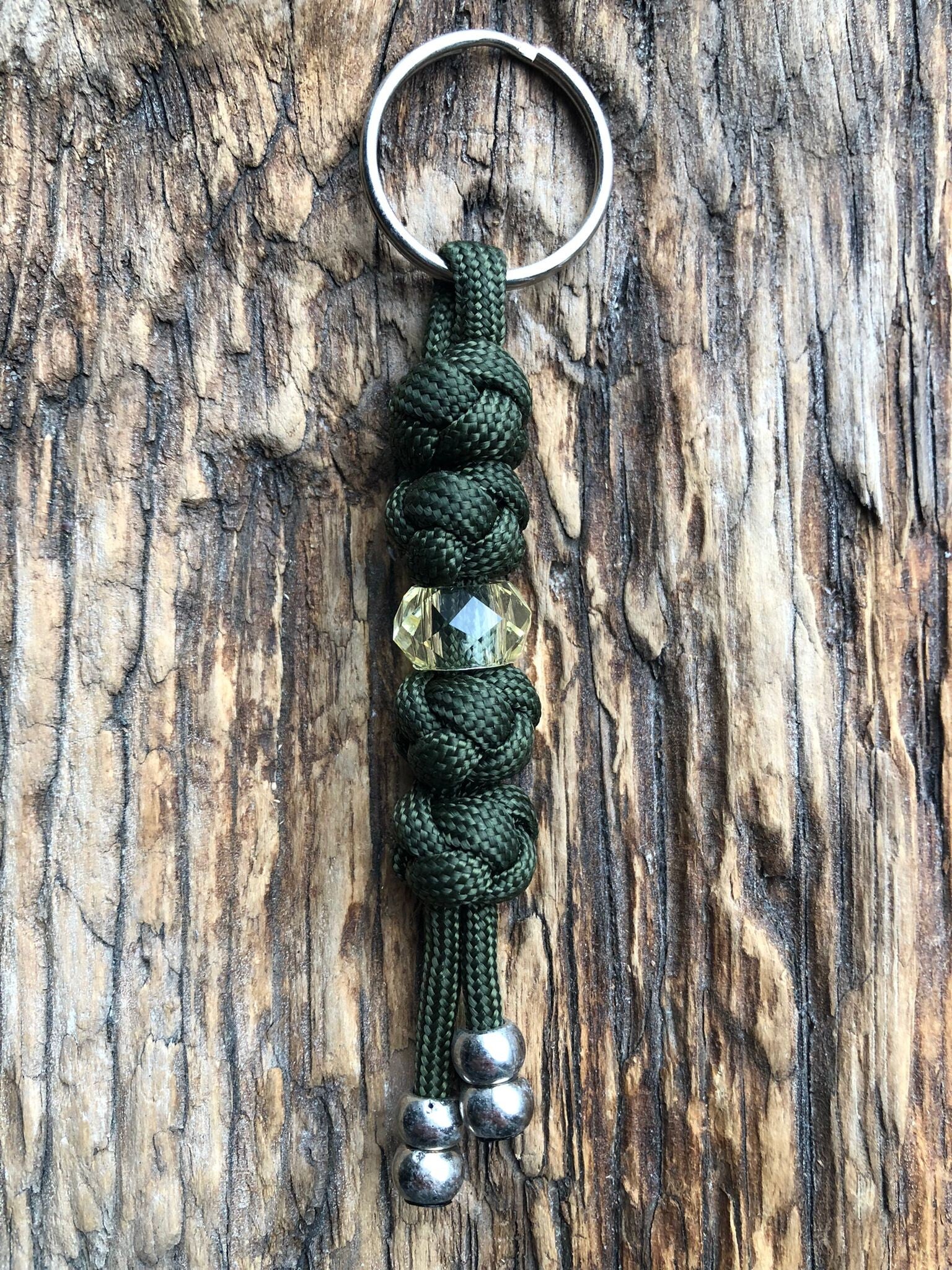 Paracord Sleutelhanger Army Green