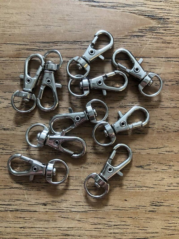 Karabijn haakjes 32 mm 10/50/100 stuks