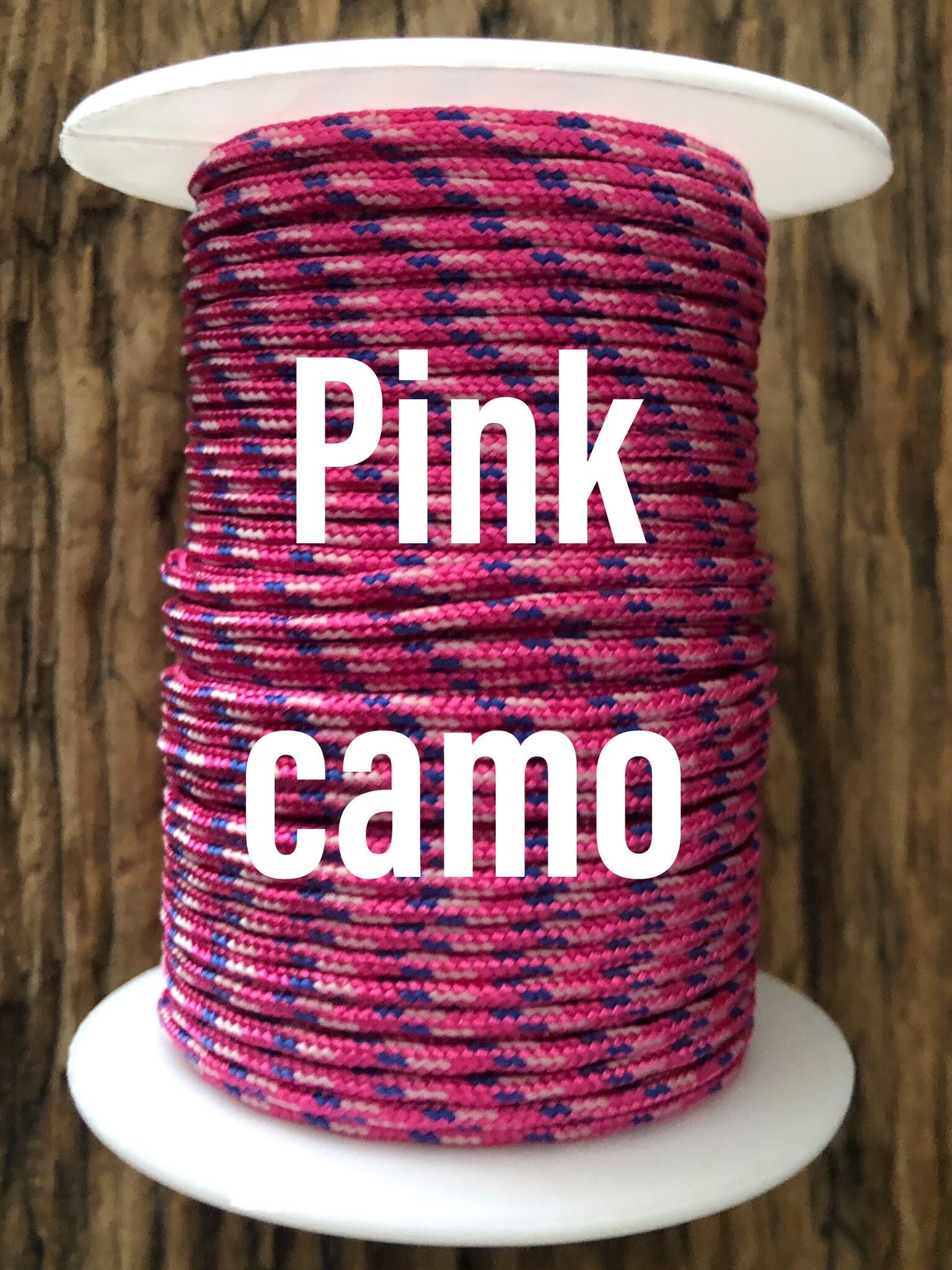 Paracord 2 mm Roze Camo