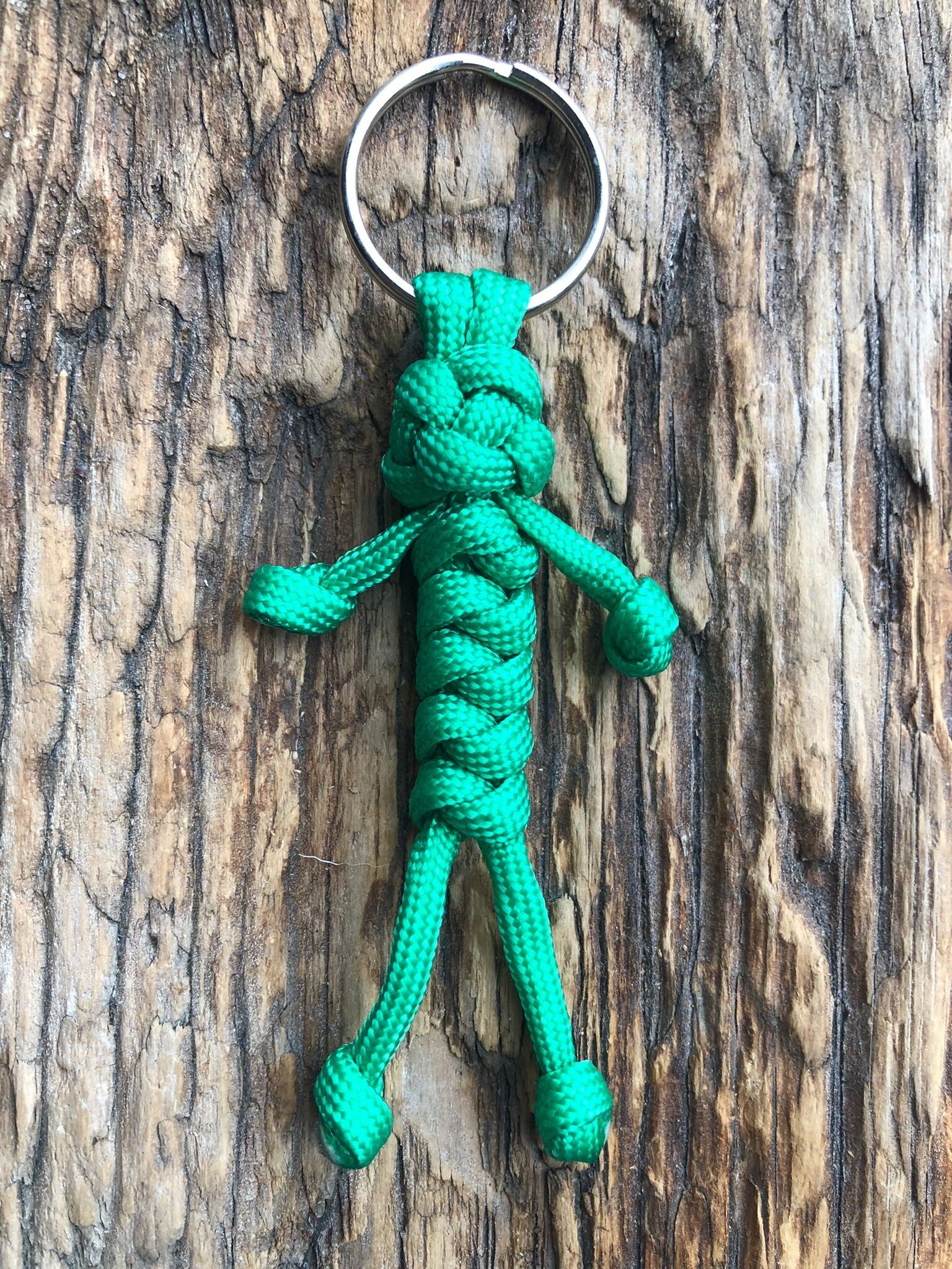 Paracord Sleutelhanger Poppetje Groen