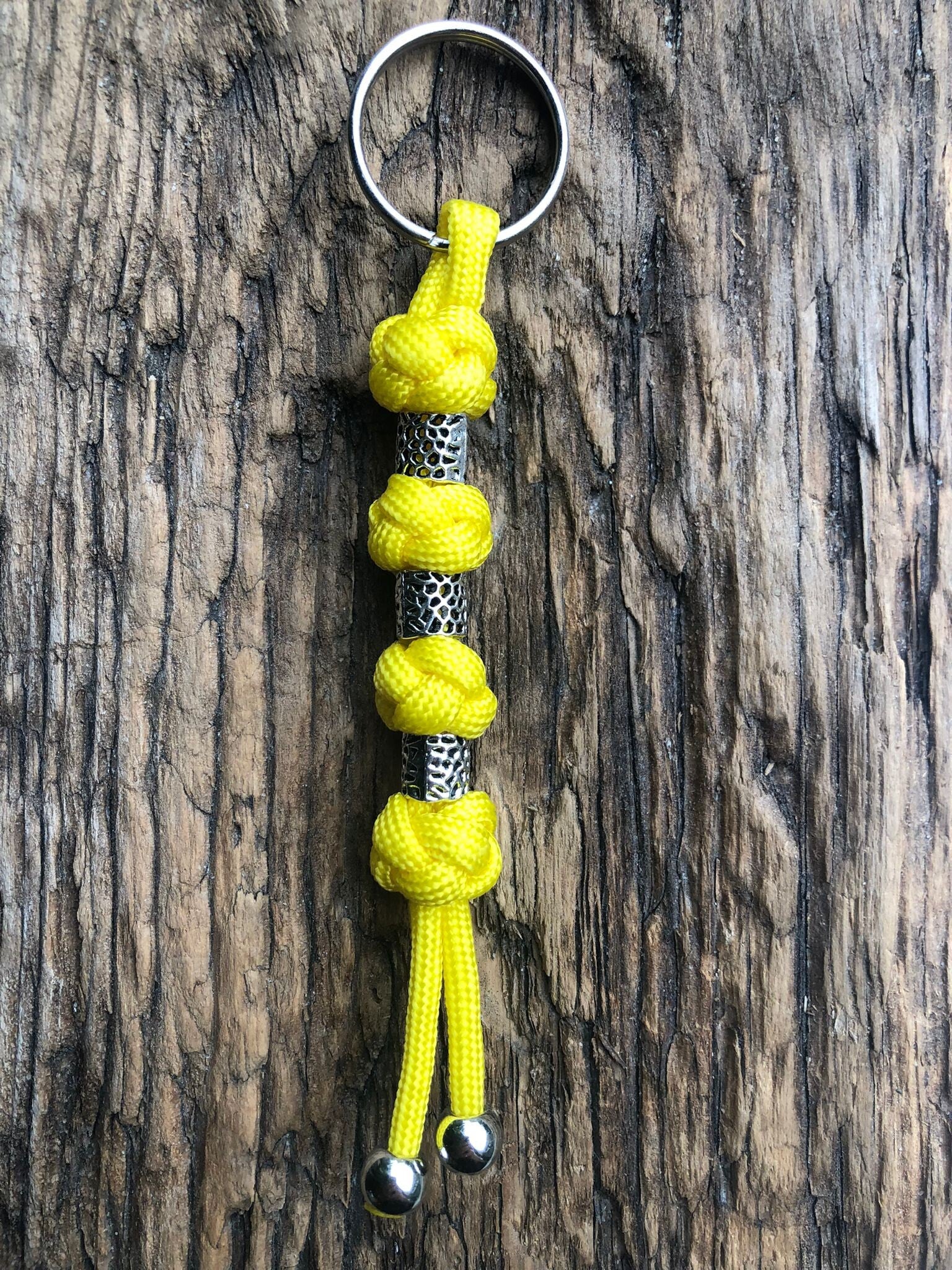 Paracord Sleutelhanger Geel