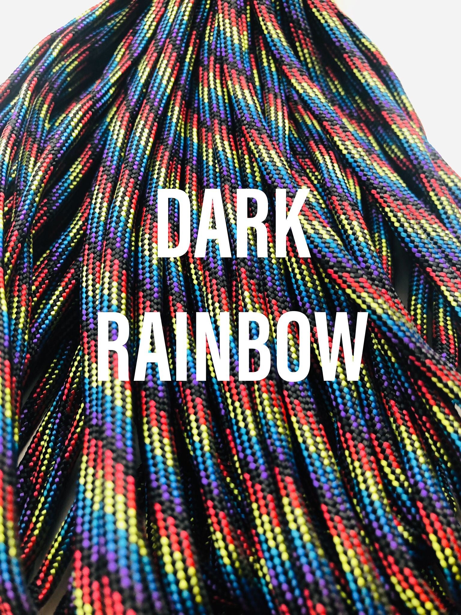 Paracord 4 mm Donker Regenboog