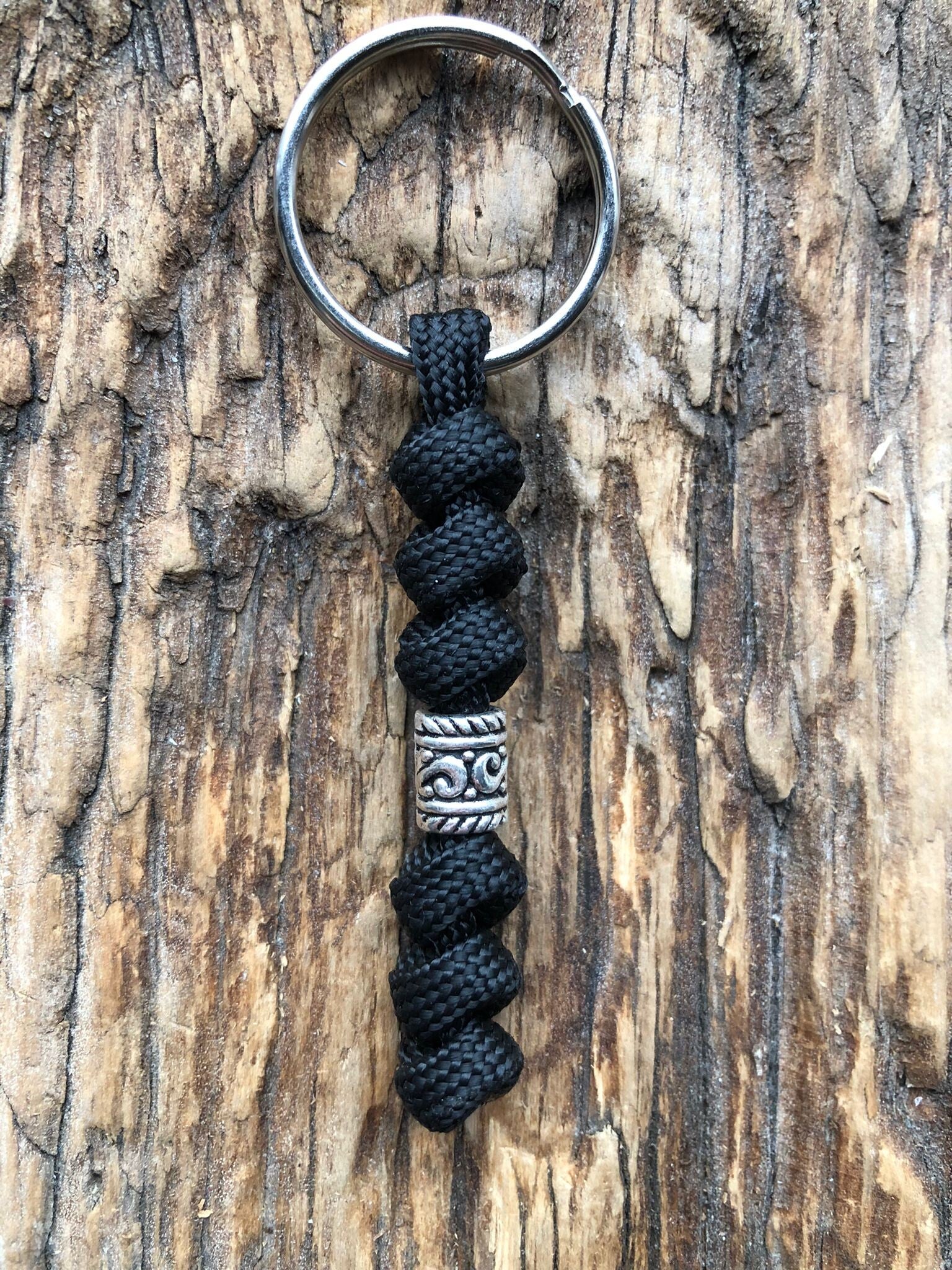 Paracord Sleutelhanger Zwart