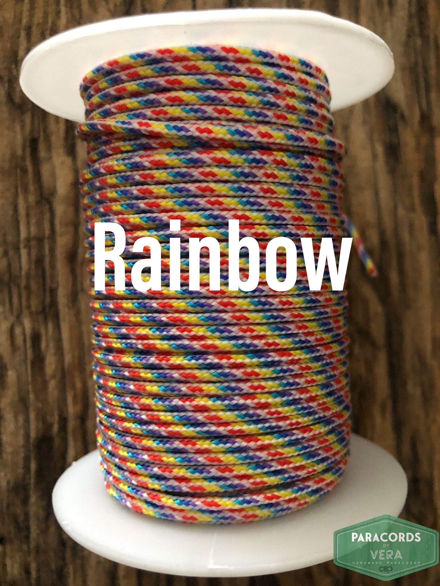 Paracord 2 mm Regenboog