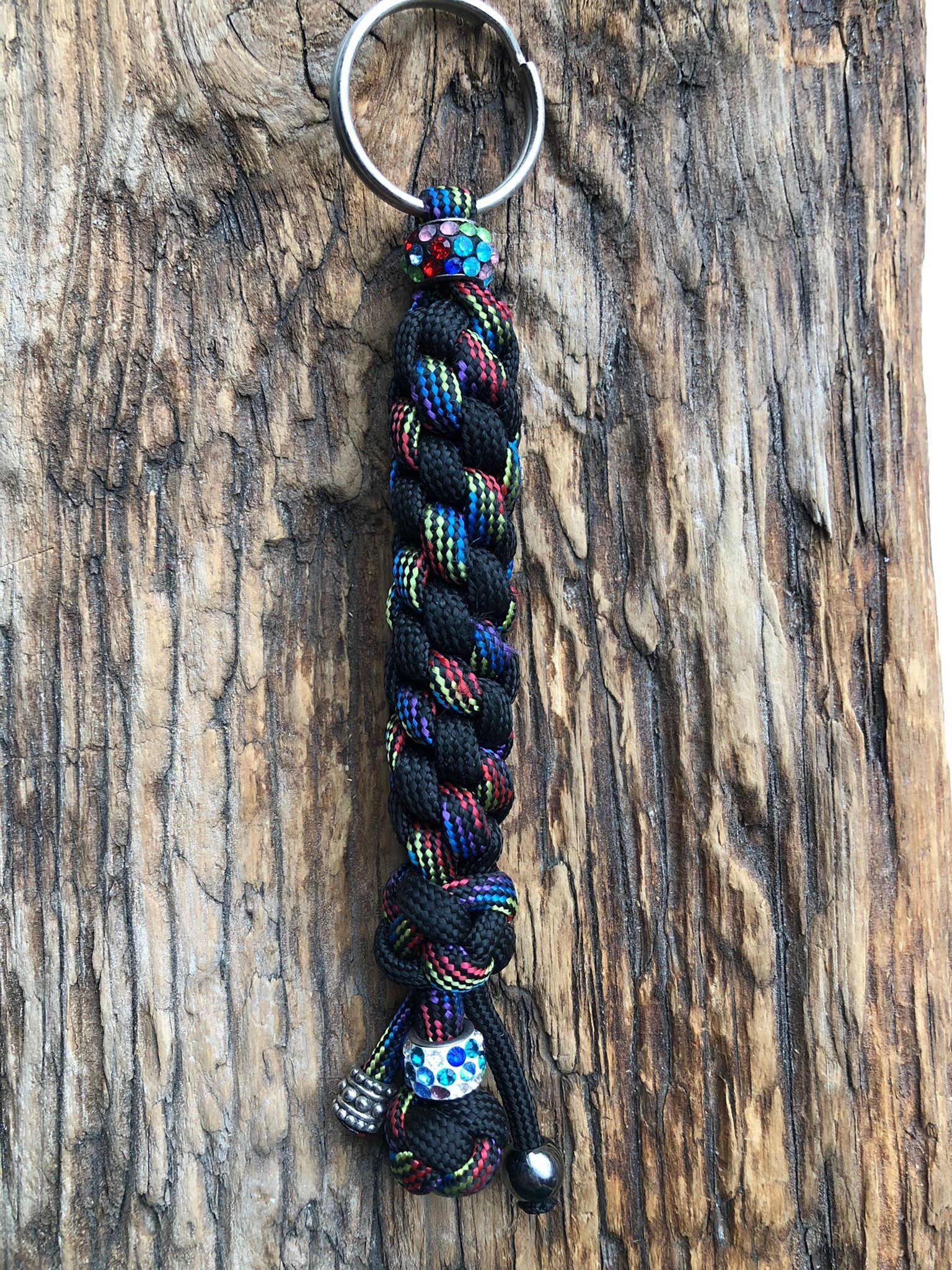 Paracord Sleutelhanger Rainbow