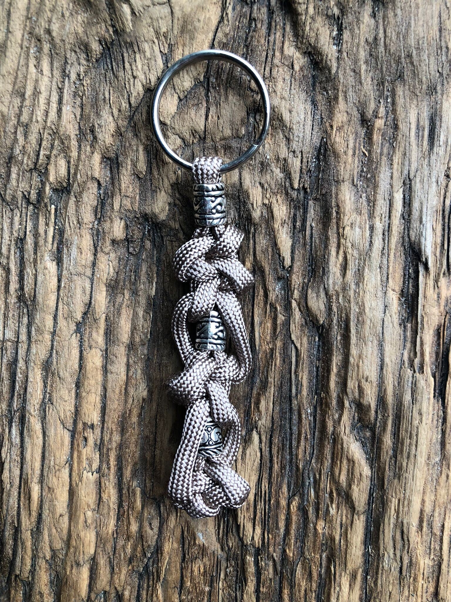 Paracord Sleutelhanger Taupe