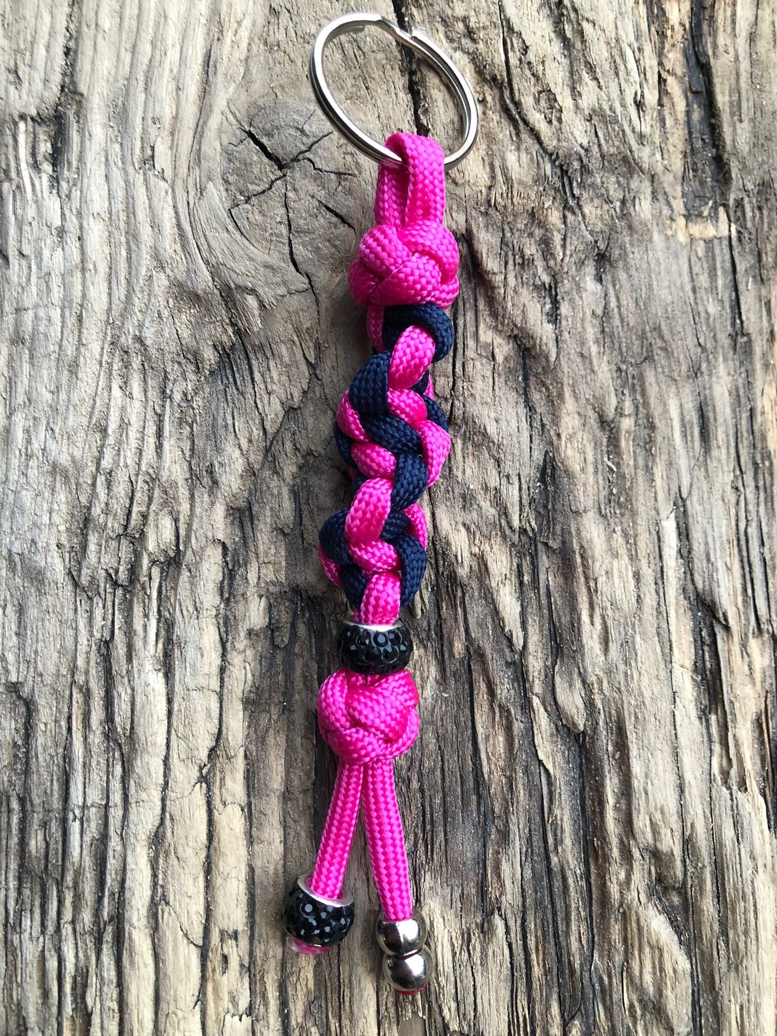 Paracord Sleutelhanger Sale Roze - Navy Blue
