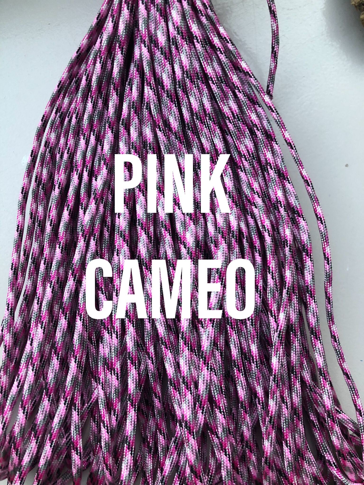 Paracord 4 mm Roze Camo