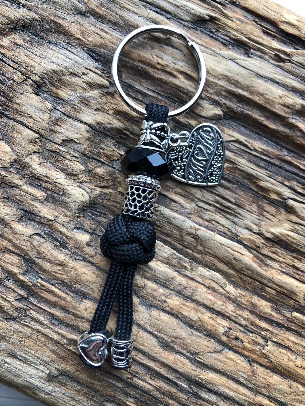 Paracord Sleutelhanger Mama Zwart