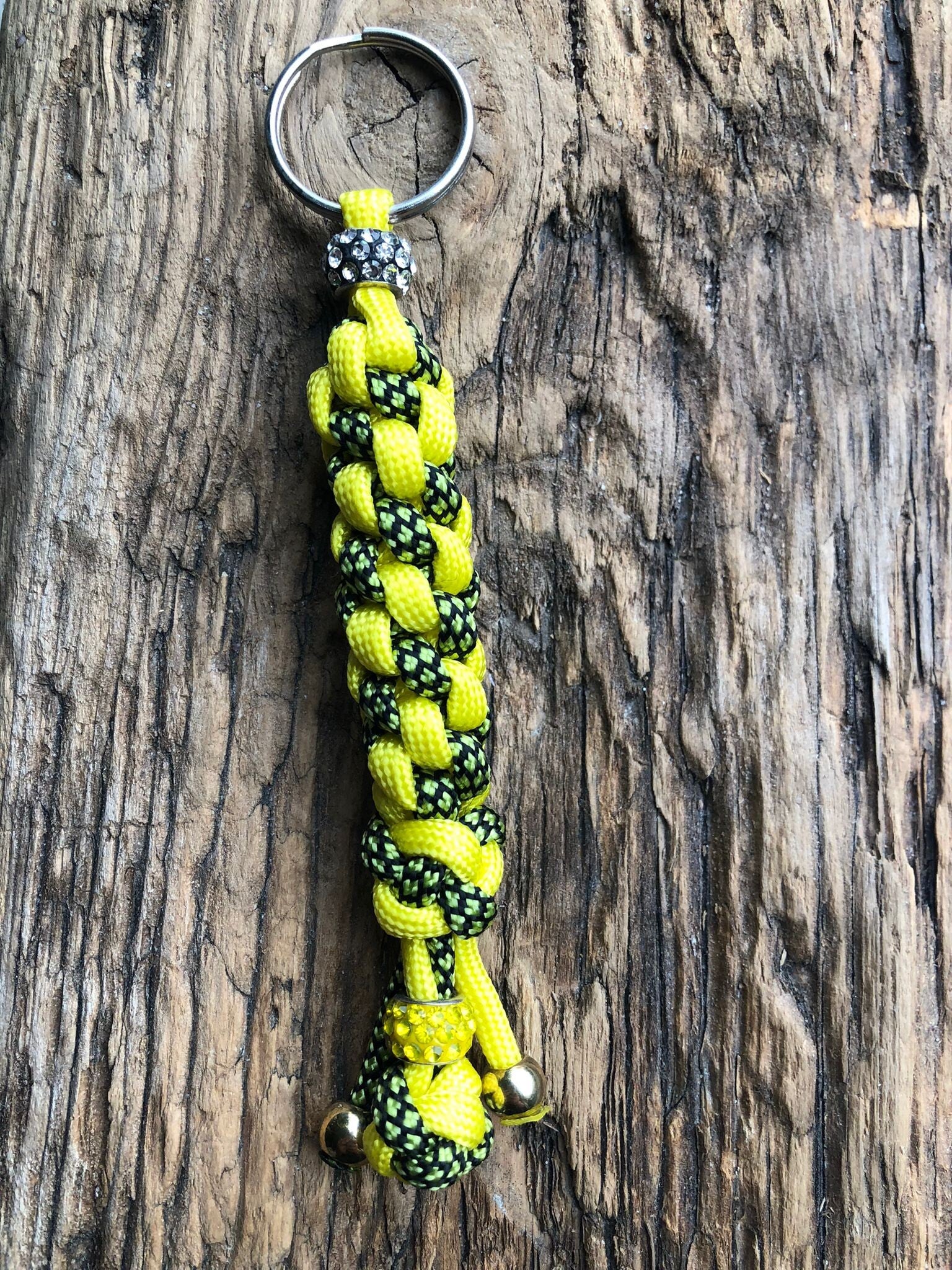 Paracord Sleutelhanger Geel