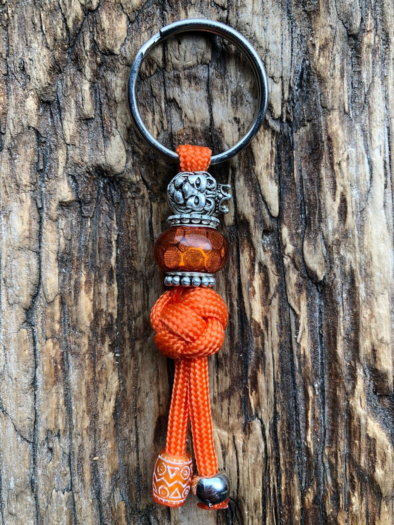 Paracord Sleutelhanger Leeuw Oranje