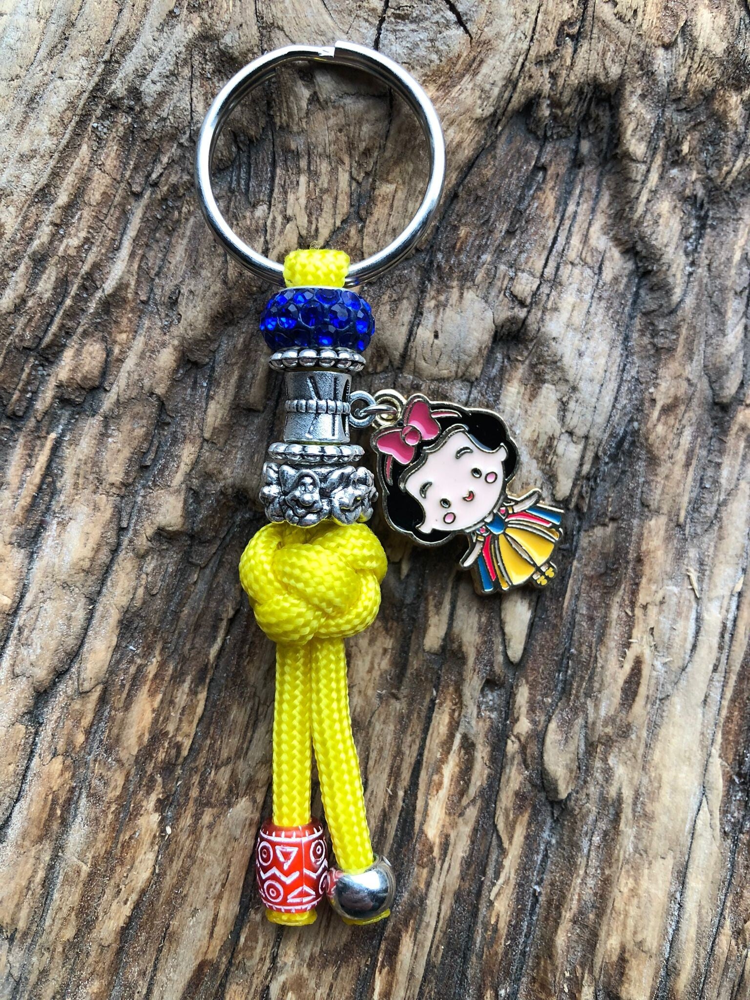 Paracord Sleutelhanger Disney Prinses Sneeuwwitje Geel