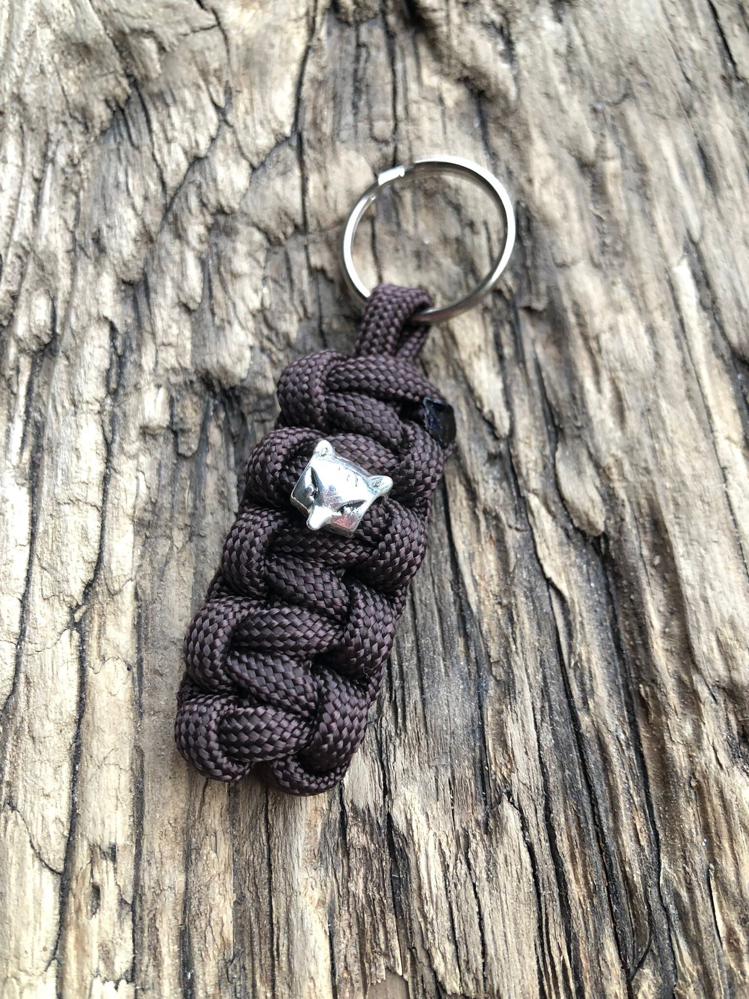 Paracord Sleutelhanger Cobra Vos Bruin