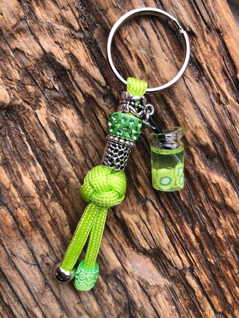 Paracord Sleutelhanger Fruit drankje Kiwi