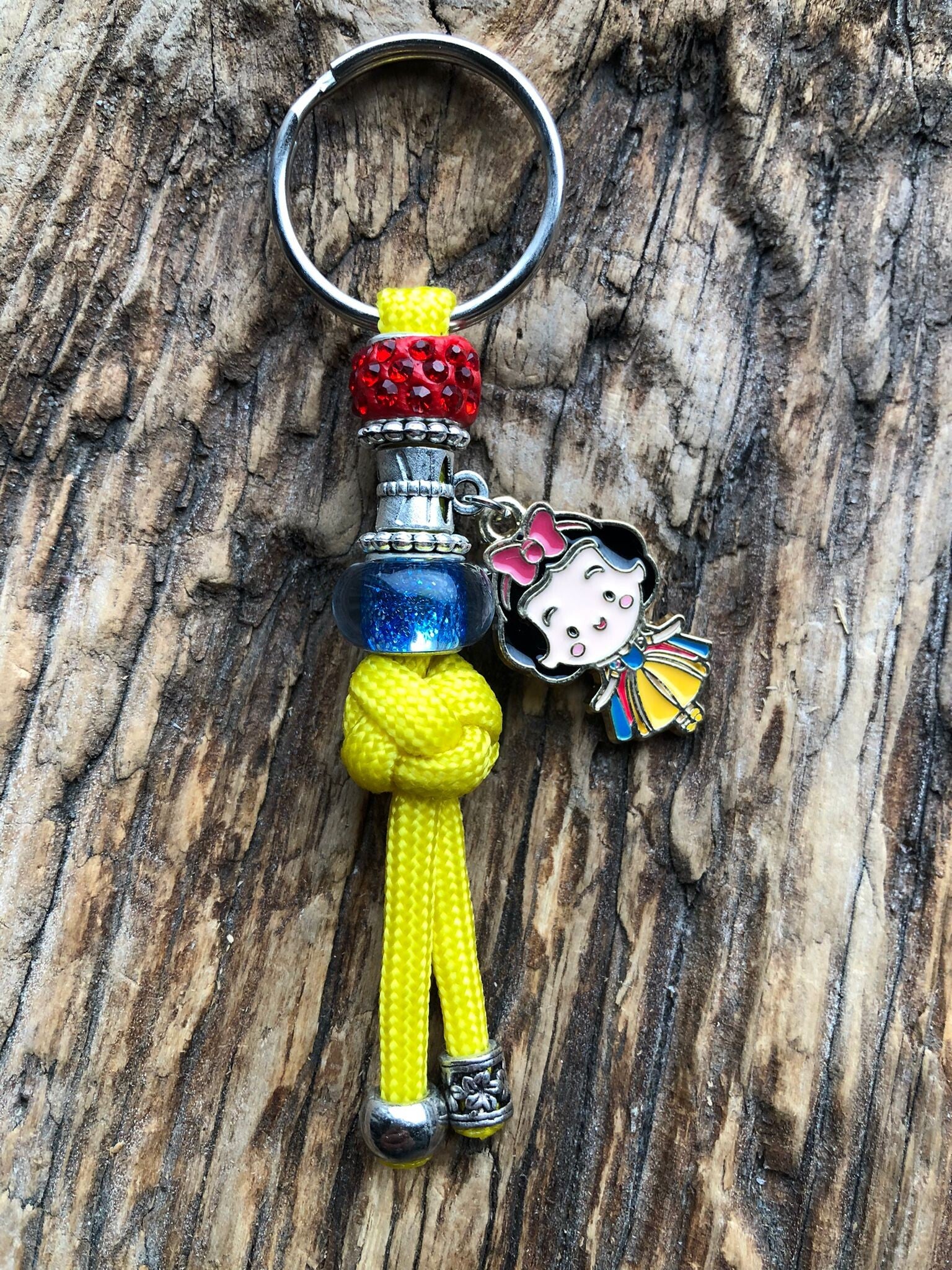 Paracord Sleutelhanger Disney Prinses Sneeuwwitje Geel