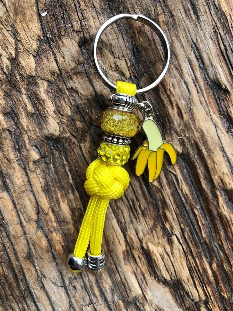 Paracord Sleutelhanger Banaan Geel