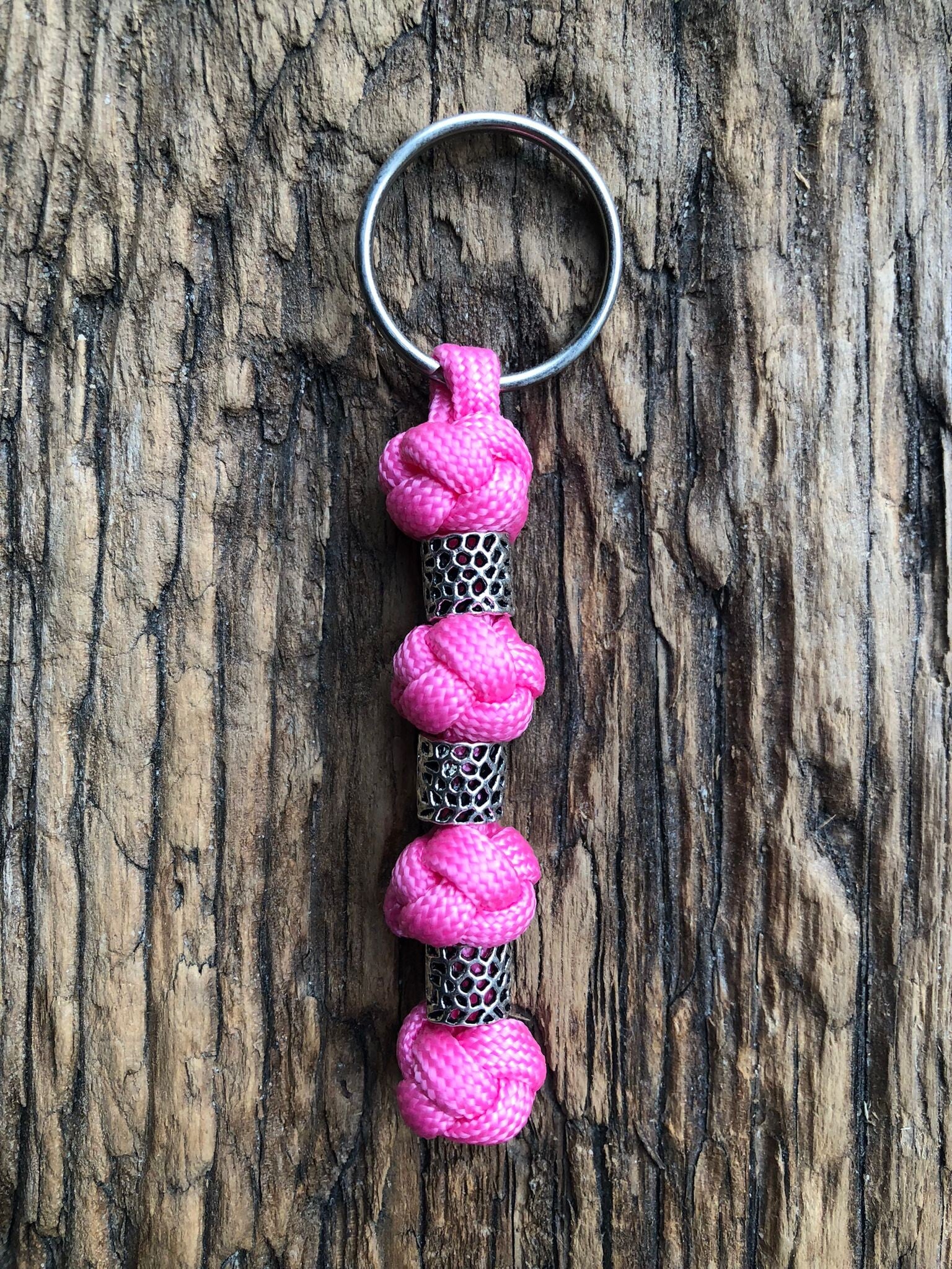 Paracord Sleutelhanger Roze