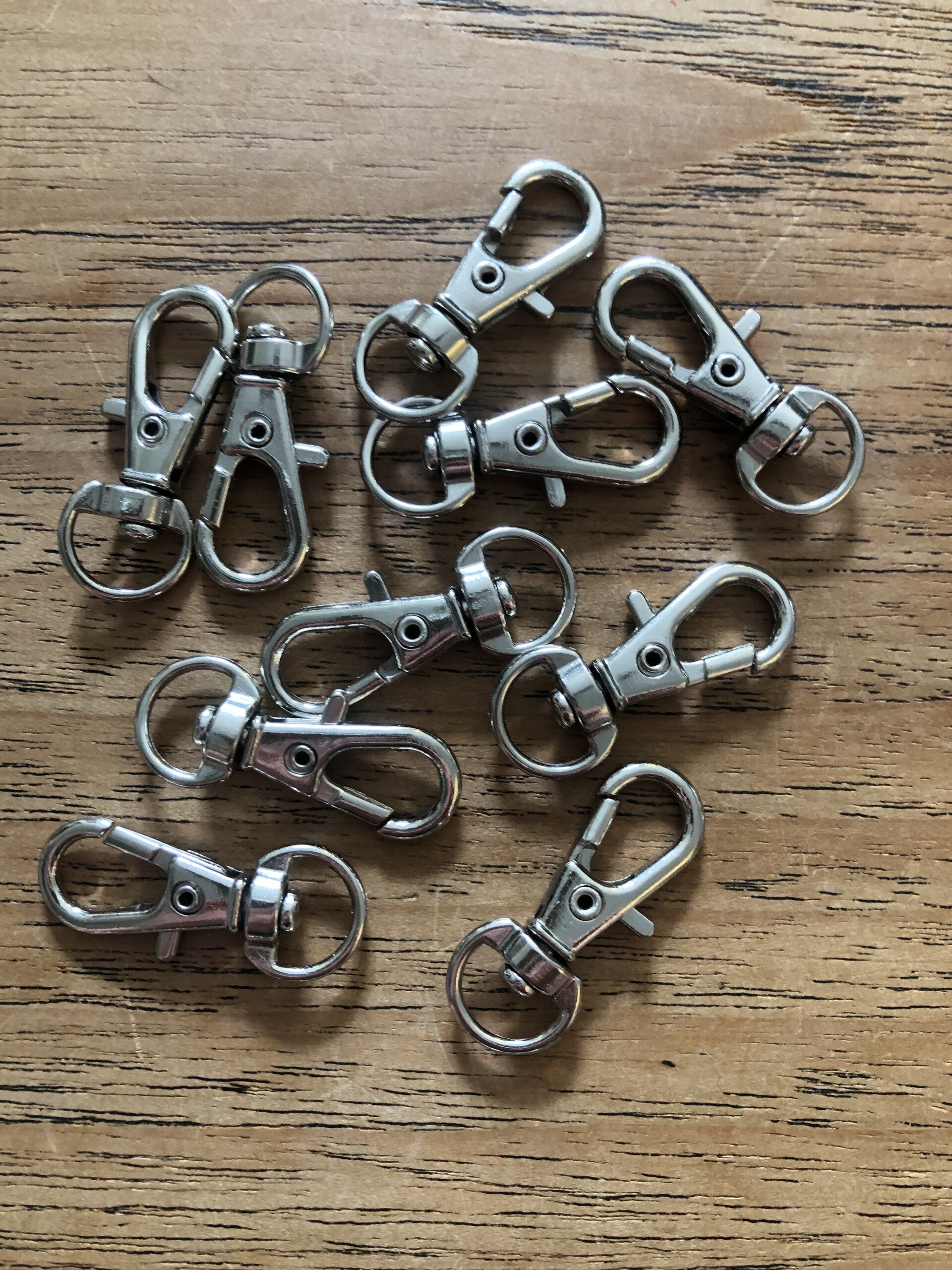 Karabijn haakjes 32 mm 10/50/100 stuks