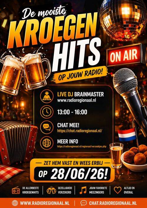 Is er een thema uitzending dan komt de flyer hier te staan