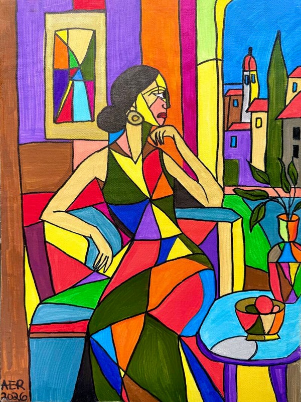 Woman contemplating