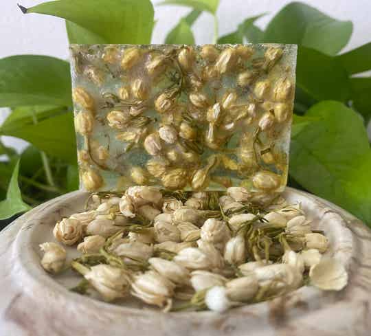 Cherry blossom & jasmine infused soap Bar