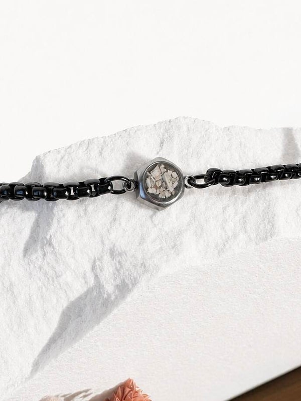 Armband Hexagon 8mm Stainless Steel