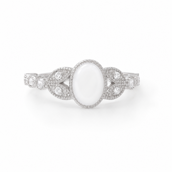 Ring Ovaal Zirkonia Stenen