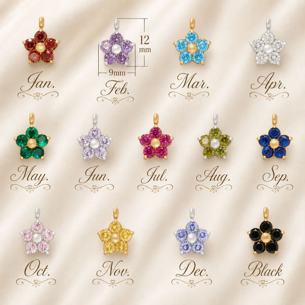 Ketting Bloem Geboortesteen