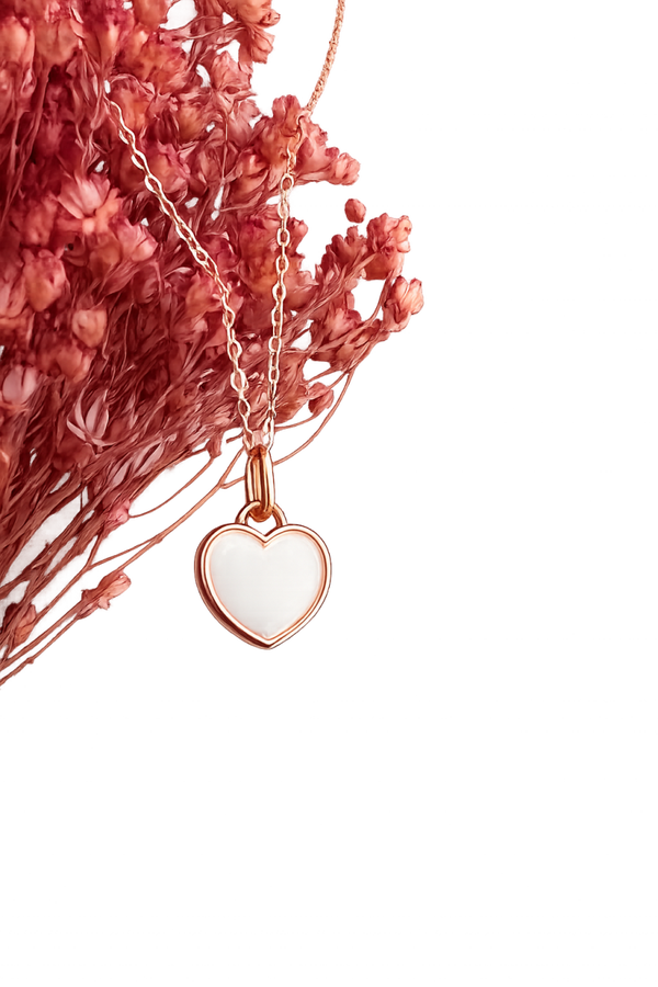 Summer Sale Rose Hanger Hart 8mm dubbel kant