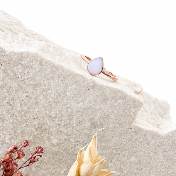 Ring Druppel 6x8mm