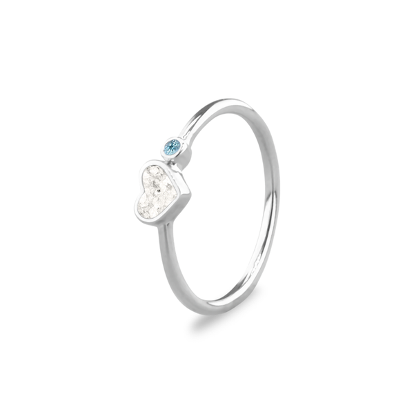 Ring Hart Geboortesteen