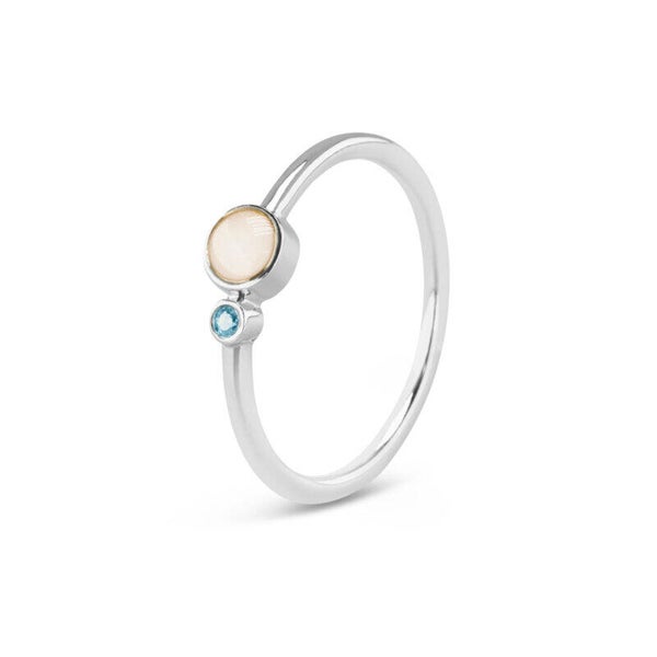 Ring Rond Geboortesteen