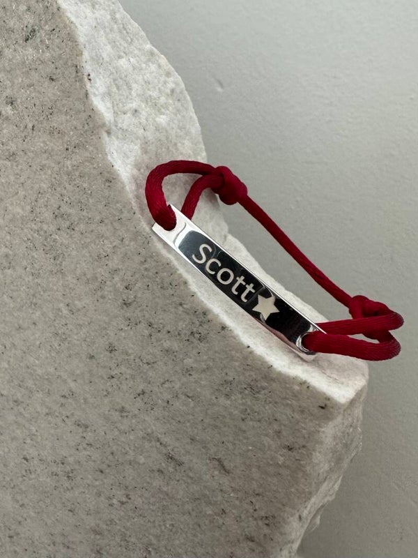 Armband Gravure Satin Cord