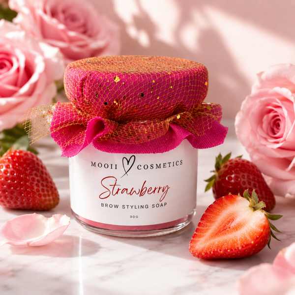 MOOII Cosmetics Browstyling Soap Strawberry 🍓 voordeel bundel
