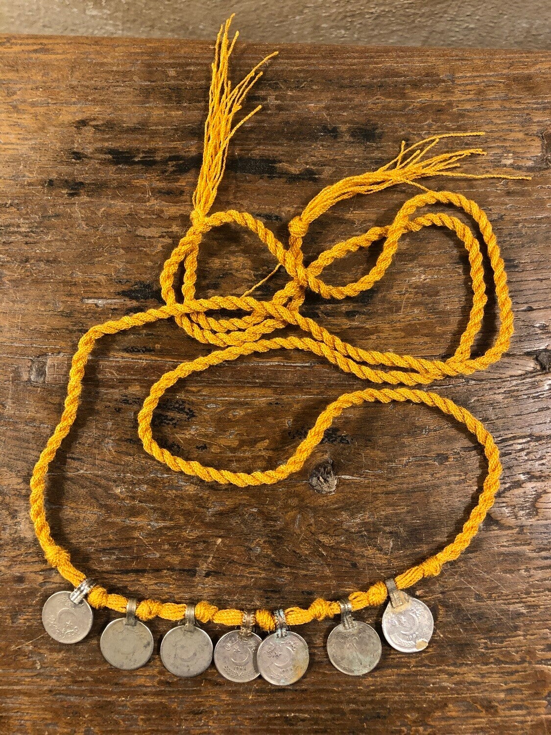 COLLANA MONETE GIALLO