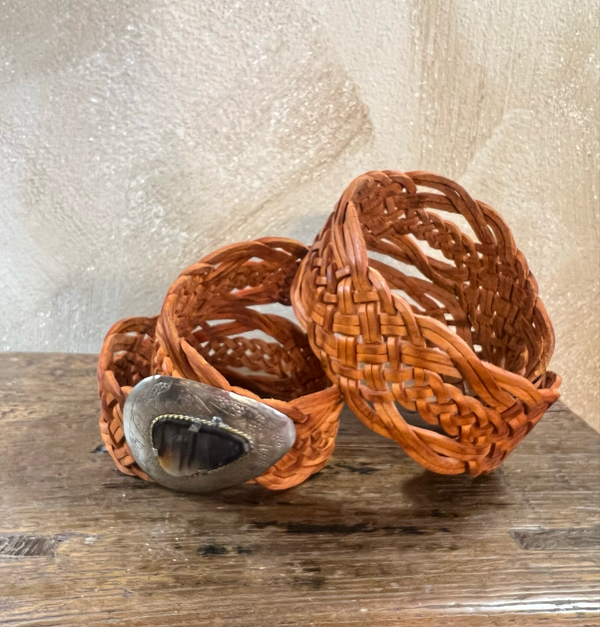 CINTURA MAROCCO ALTA CUOIO ARANCIO