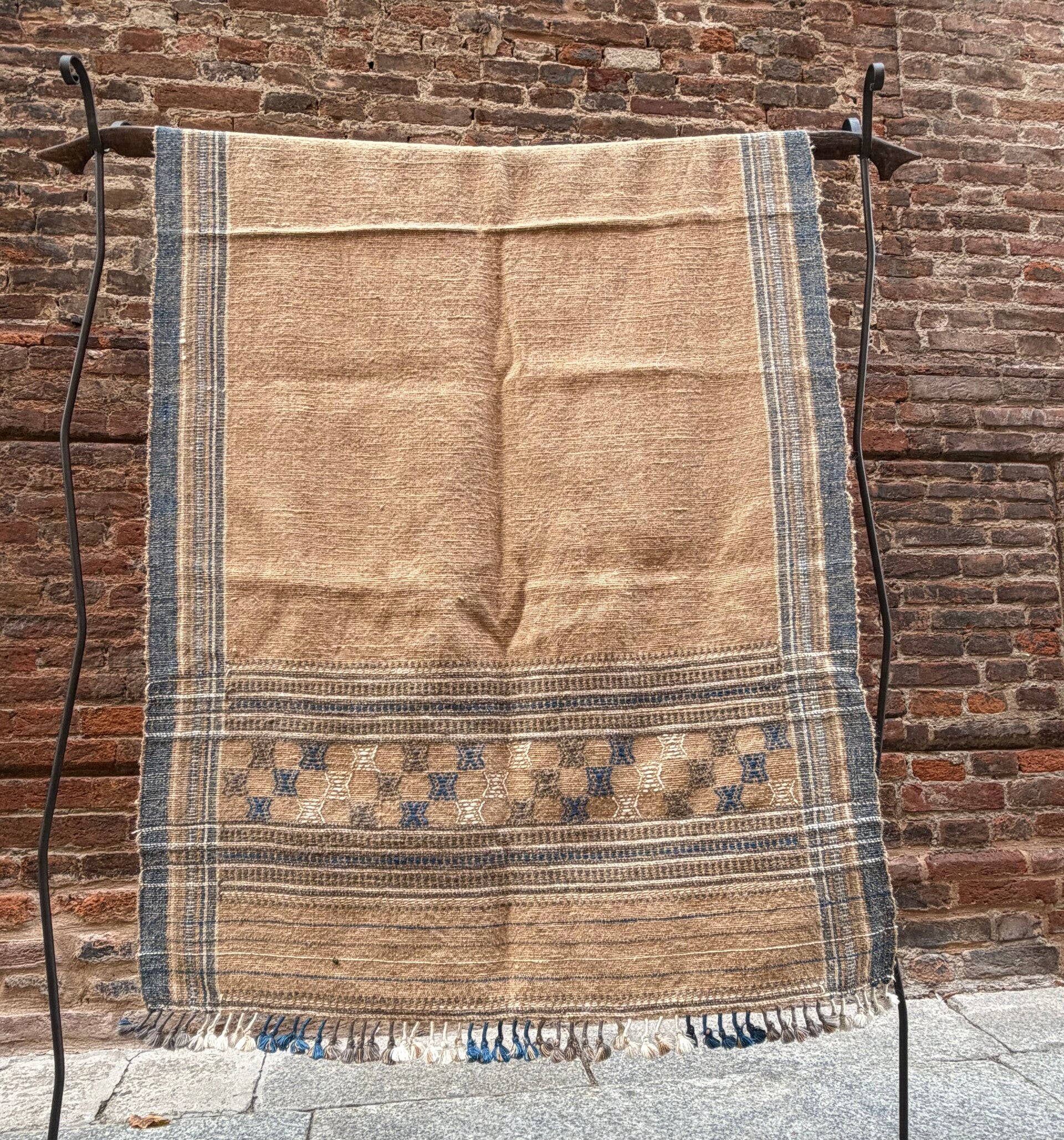COPERTA SCIALLE GUJARAT SABBIA