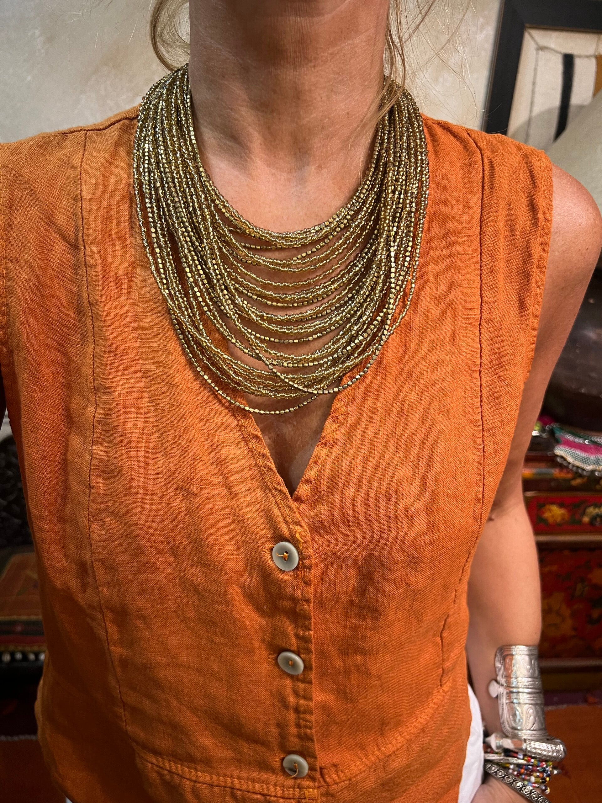 COLLANA MULTIFILO GOLD