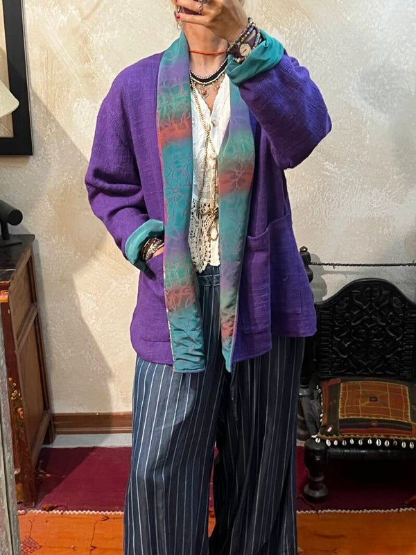 GIACCA DOUBLE PURPLE 2