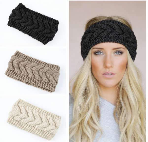 Warme hoofdband - Retro stijl - Elastisch ontwerp