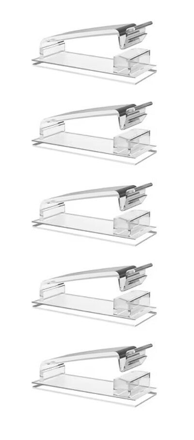 Zelfklevende kabelclips 10 stuks transparant - kabelgeleiders - snoeren organizer - kabelmanagement - kabelgoot