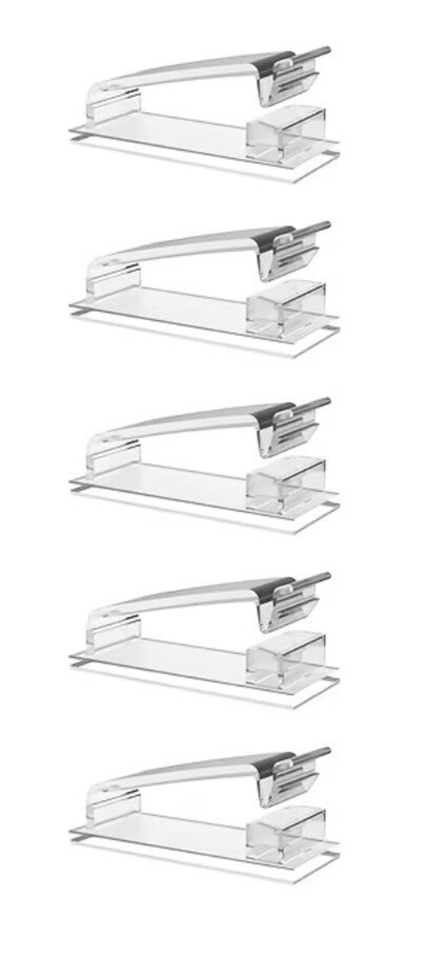 Zelfklevende kabelclips 10 stuks transparant - kabelgeleiders - snoeren organizer - kabelmanagement - kabelgoot