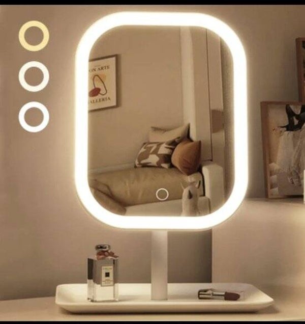Make Up Spiegel Met Verlichting - Draadloos - Stijlvol en modern design
