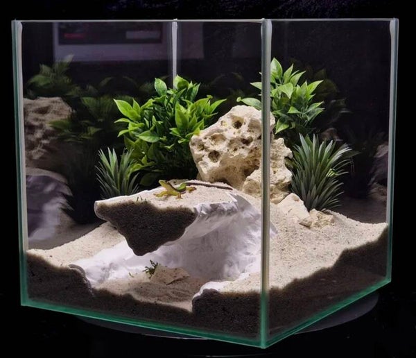 Aquarium decoratie - Stijlvol wit - Veilig kunststof - Grot - Schuilplaats